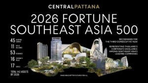 เซ็นทรัลพัฒนา ติดอันดับ Fortune Southeast Asia 500 ต่อเนื่อง 3 ปีซ้อน