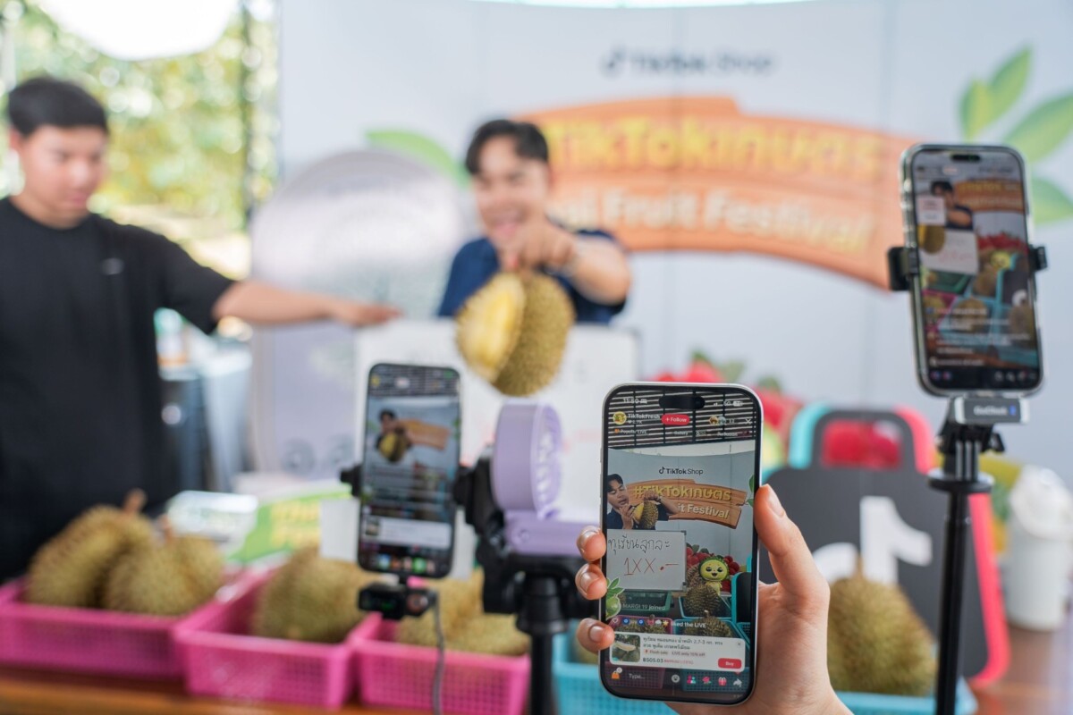 TikTok Shop จับมือกรมการค้าภายใน พลิกโฉมชาวสวนทุเรียนไทย ดันยอดขายพุ่ง 10.6 เท่าผ่าน LIVE Commerce