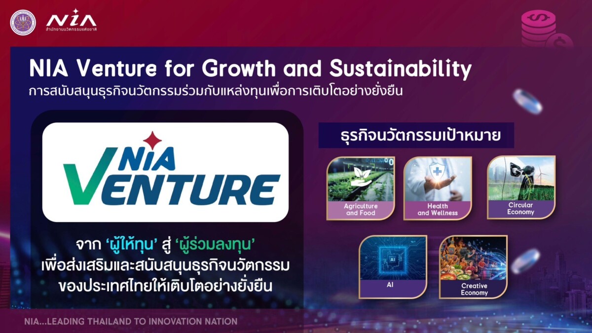 ครม. ปลดล็อกบทบาทใหม่ NIA ไฟเขียวร่วมทุน ดึงเม็ดเงินผลักดันสตาร์ทอัพ-ดีพเทคไทยสู่เวทีโลก