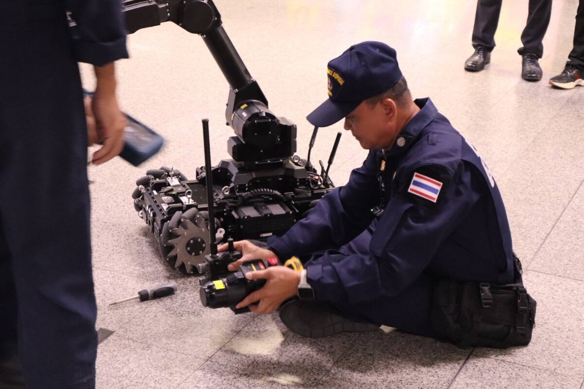 รฟม. นำหุ่นยนต์ตรวจการณ์ซ้อม EOD ยกระดับความปลอดภัย MRT