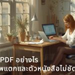 บีบไฟล์ PDF อย่างไรไม่ให้ภาพแตกและตัวหนังสือไม่ชัด