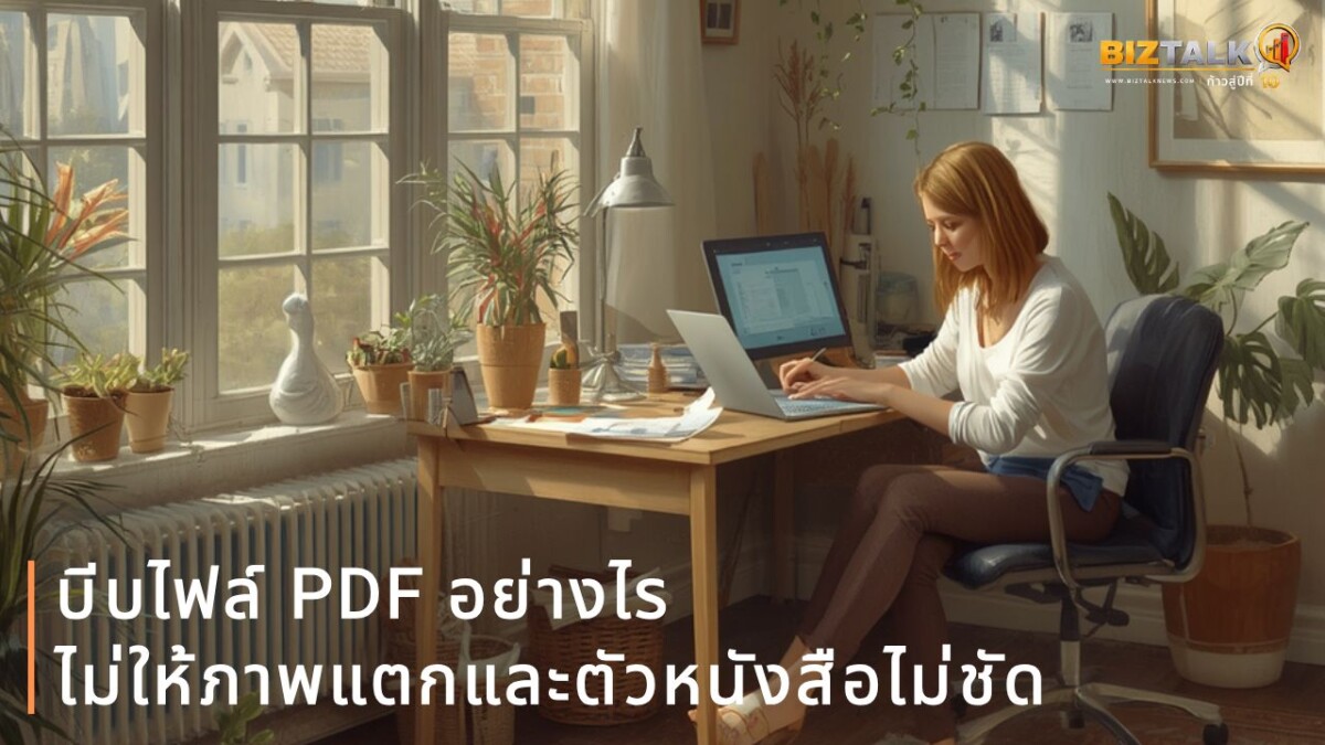 บีบไฟล์ PDF อย่างไรไม่ให้ภาพแตกและตัวหนังสือไม่ชัด