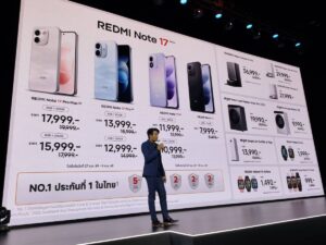 เปิดตัว REDMI Note 17 Pro Max 5G แบตเตอรี่ 10,000 mAh ชาร์จไว 100W อัปเกรดความแกร่งมาตรฐาน IP69K กันตก 3 เมตร