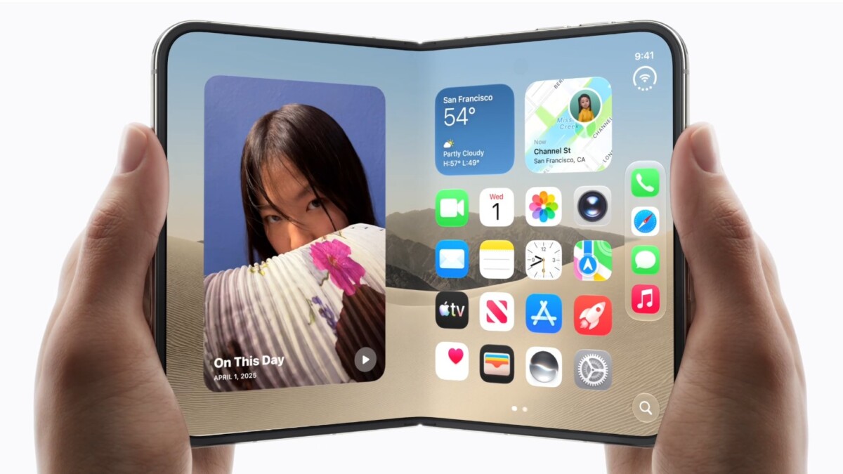 เปิดตัว iPhone Duo สมาร์ทโฟนจอพับรุ่นแรกจาก Apple จอ 7.6 นิ้ว ชิป A20 Pro
