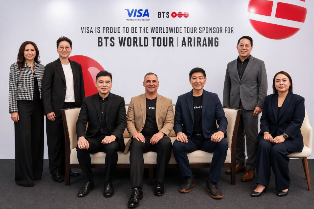 Visa ผนึก 4 พันธมิตรการเงิน-ค้าปลีกไทย เปิดดีลใหญ่แจกบัตร BTS WORLD TOUR ‘ARIRANG’ จัดเต็มแพ็กเกจวีไอพีและสิทธิประโยชน์ล้นมือ