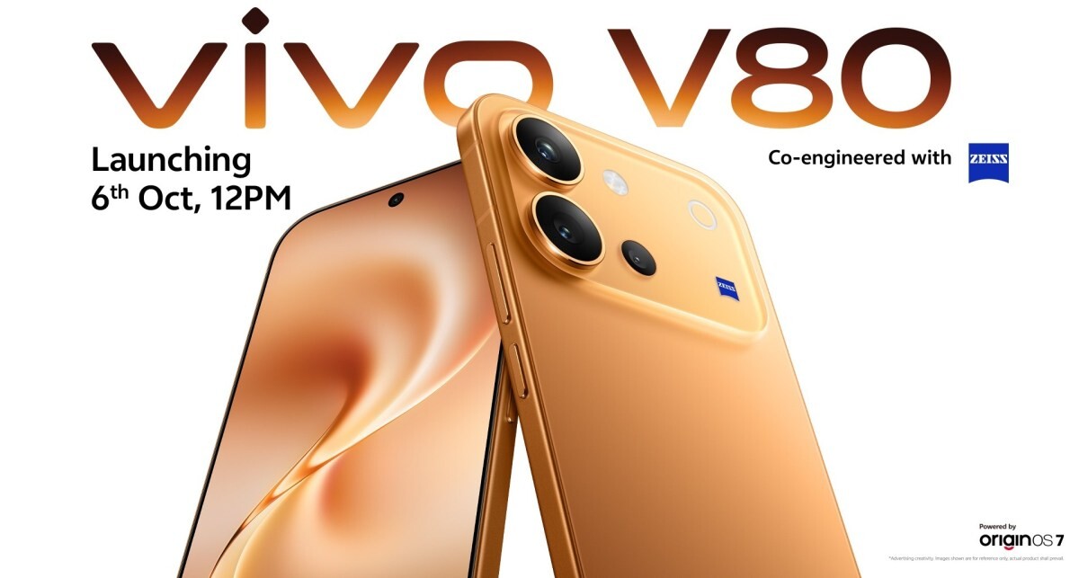 vivo V80 เตรียมเปิดตัว 6 ตุลาคมนี้ จัดเต็มแบตเตอรี่ 7200mAh หน้าจอ 144Hz สว่างสุด 5,000 nits พร้อมกล้อง ZEISS ครบเซ็ต