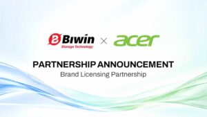 BIWIN ต่อสัญญาแบรนด์ไลเซนส์ Acer ระยะยาว ลุยผลิต-ขยายตลาดหน่วยความจำ Acer และ Predator ทั่วโลก