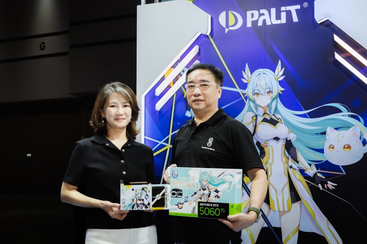 PALIT รุกตลาดไทย เปิดตัวการ์ดจอซีรีส์ RiTONA กางแผนลุย AI PC ชูจุดแข็งพาร์ทเนอร์ NVIDIA คุมซัพพลายฝ่าวิกฤตชิปขาดแคลน