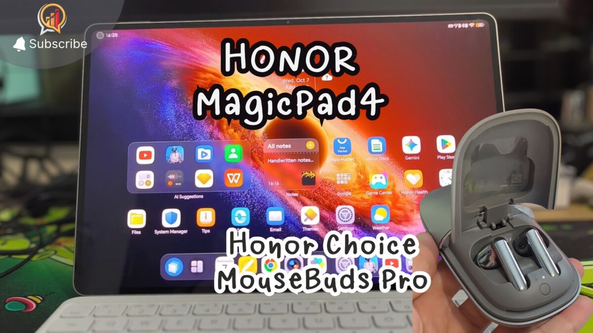 HONOR MagicPad4 + HONOR Choice MouseBuds Pro เซตสำหรับสายทำงาน PC